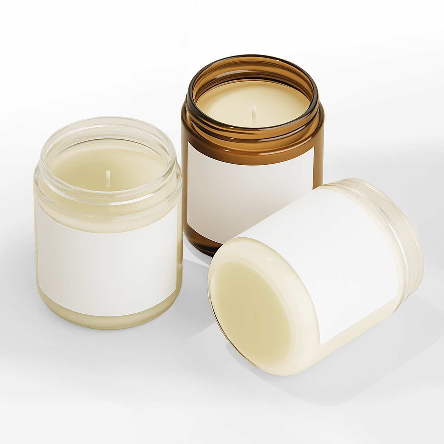 Honeysuckle & Hustle ~ Bosses Don’t Just Glow, They Hustle ~ Scented Soy Candles with Black Lid, (4 and 9oz)