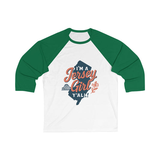I’m A Jersey Girl Y’all ~ Baseball T-Shirt for Women, Gifts for Jersey Girls, NJ Pride Apparel