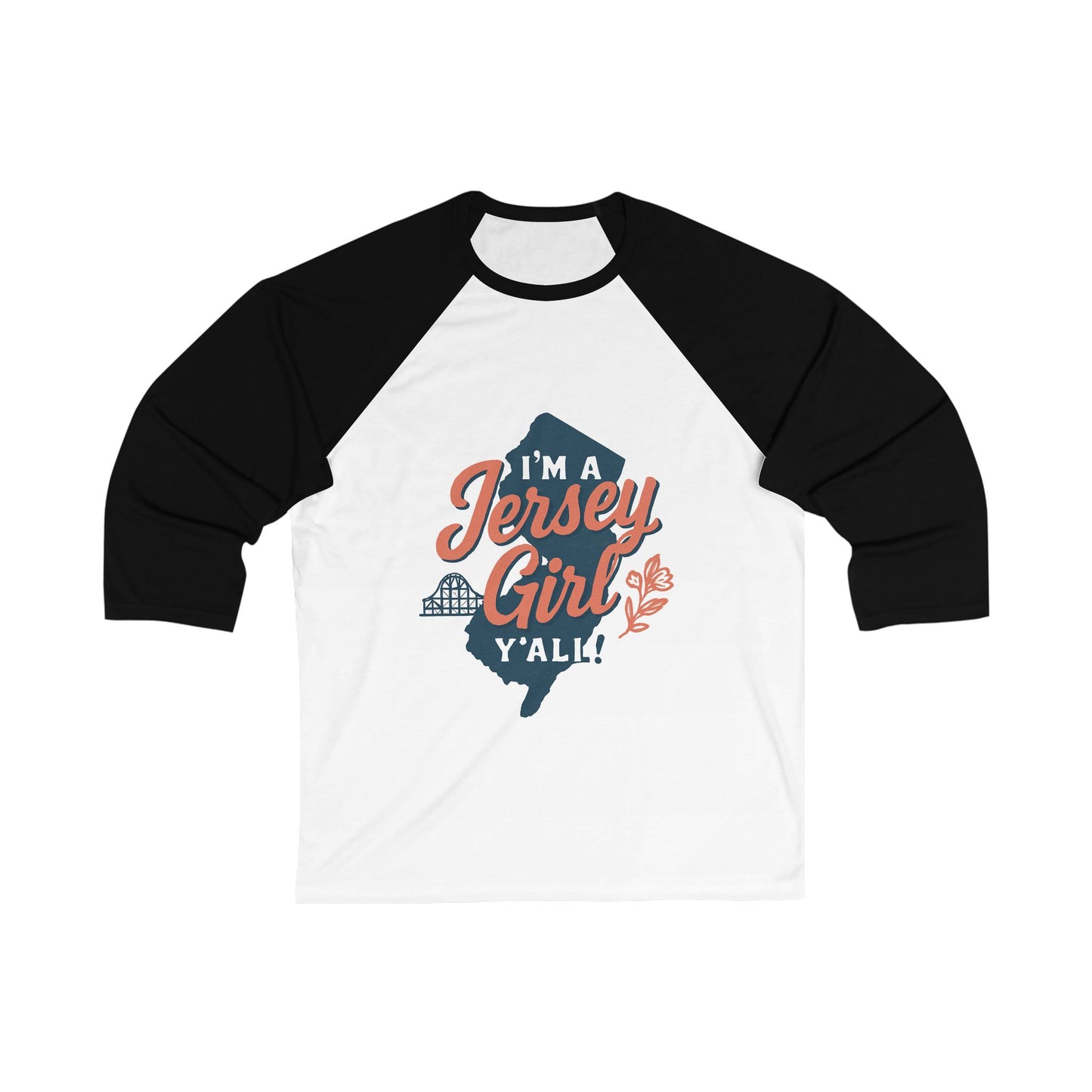 I’m A Jersey Girl Y’all ~ Baseball T-Shirt for Women, Gifts for Jersey Girls, NJ Pride Apparel