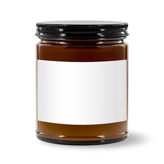 Honeysuckle & Hustle ~ Bosses Don’t Just Glow, They Hustle ~ Scented Soy Candles with Black Lid, (4 and 9oz)