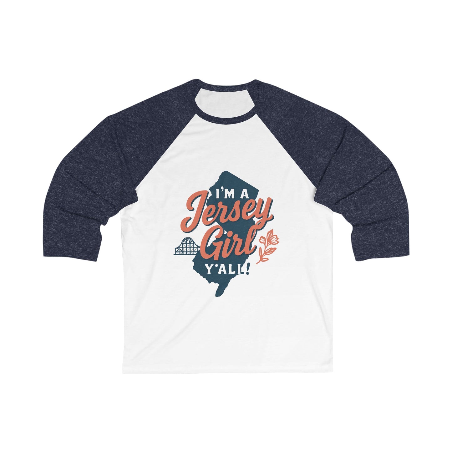 I’m A Jersey Girl Y’all ~ Baseball T-Shirt for Women, Gifts for Jersey Girls, NJ Pride Apparel