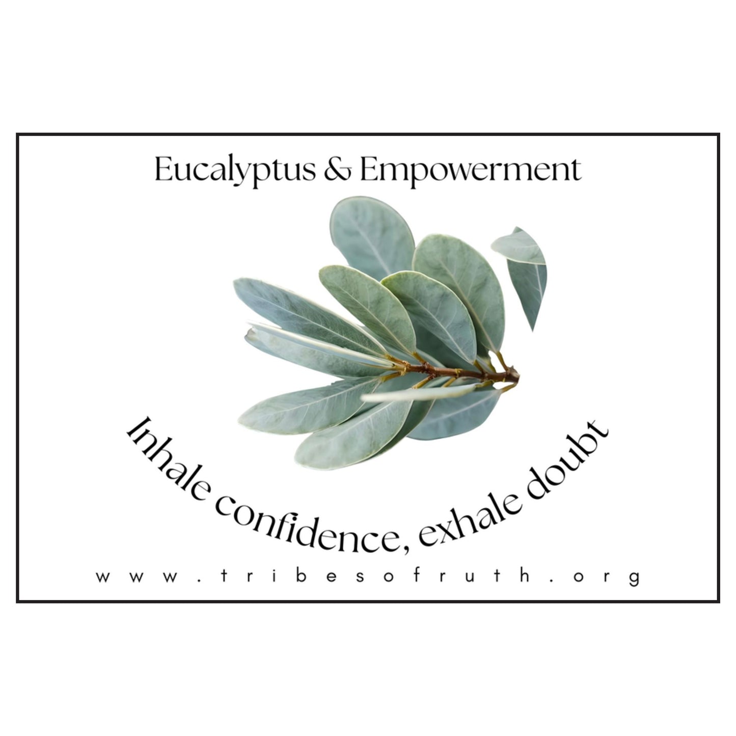 Eucalyptus & Empowerment ~ Inhale Confidence, Exhale Doubt Soy Candle - Cozy Relaxation Gift for Wellness, Meditation